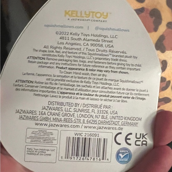 Squishmallows Cherie 16” The Saber Toothed Tiger NWT - Picture 6 of 7